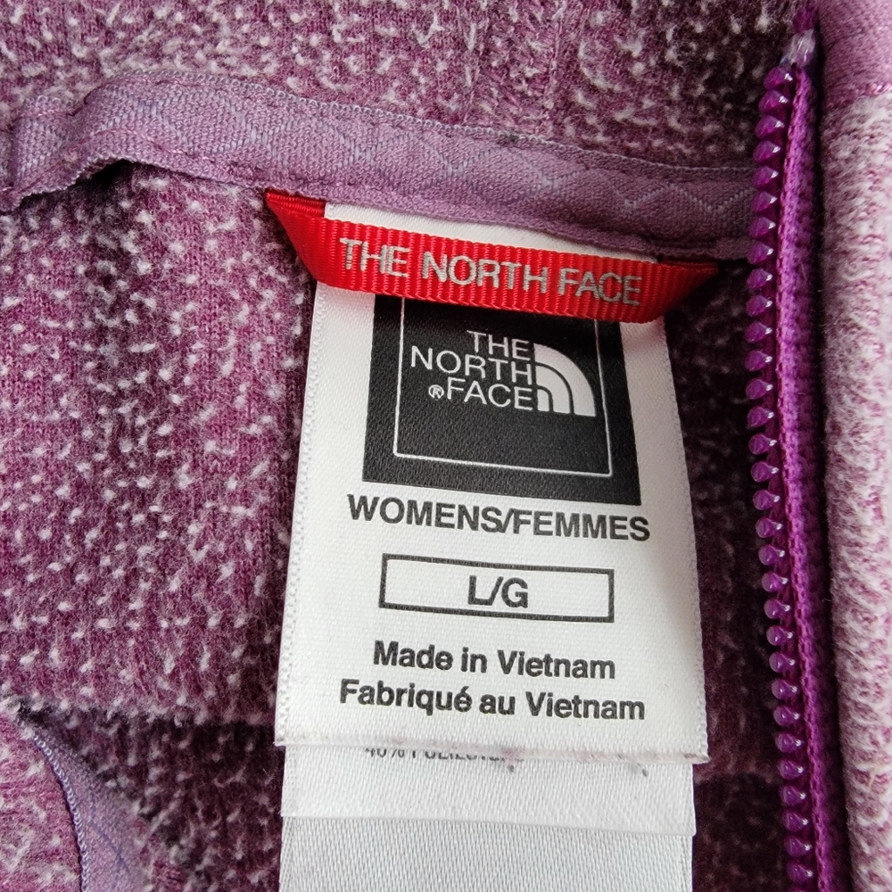 The North Face Women's Lavender Fleece Jacket Large - Picture 3 of 5